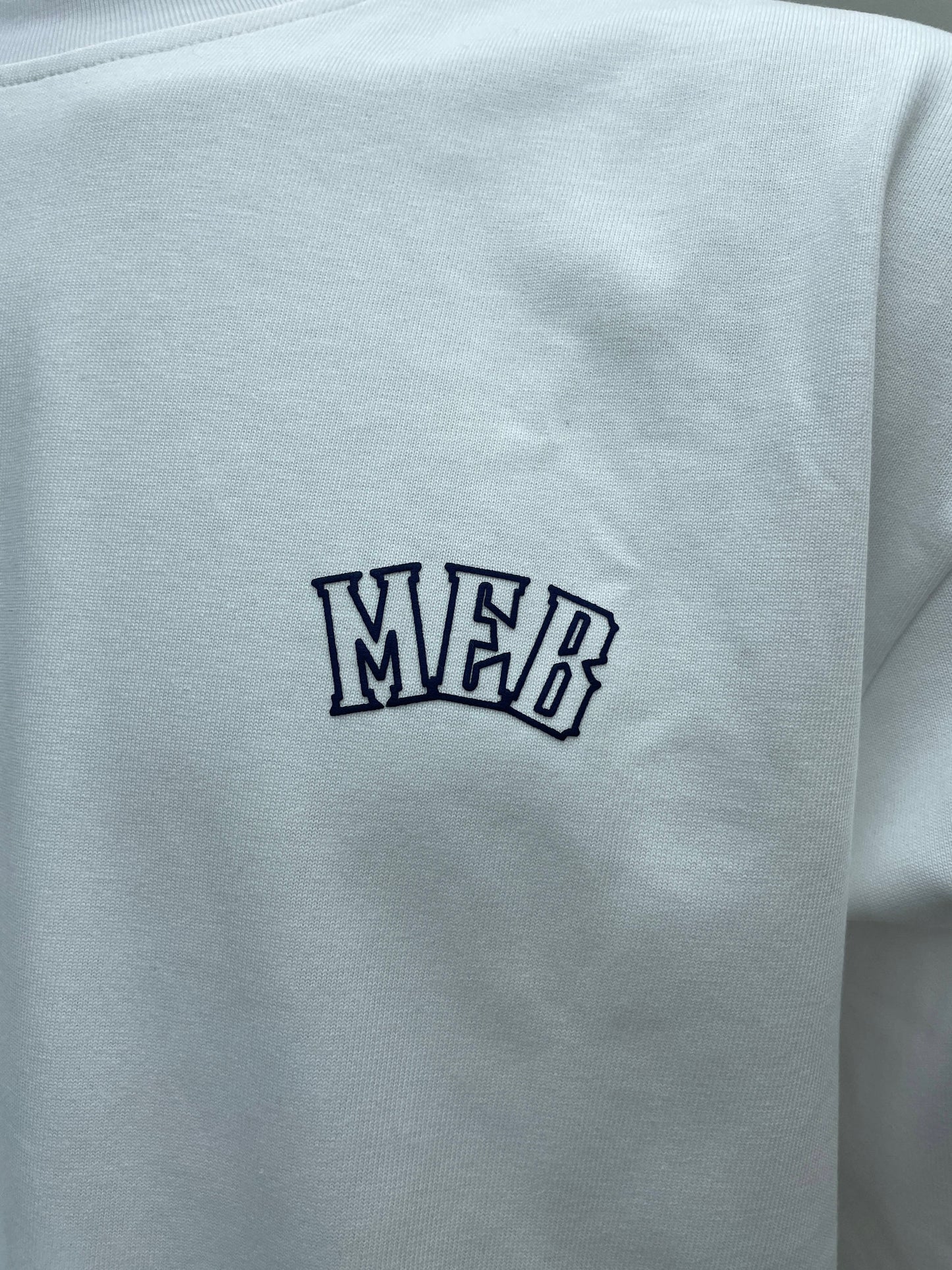 MEB Blue & White Puff Tee